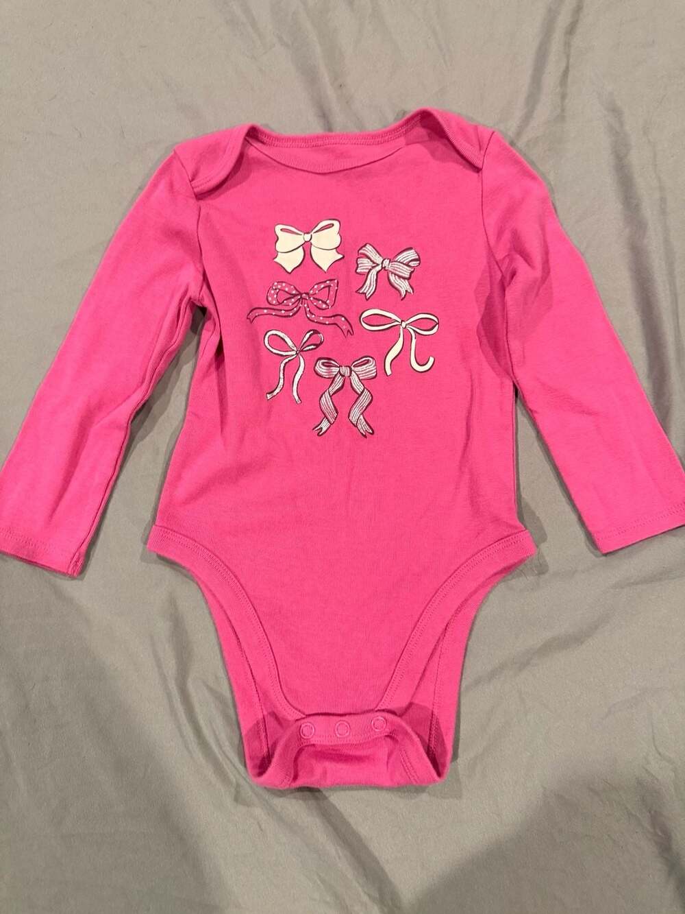 Jumping Beans Bodysuit Size 24M Pink Bows